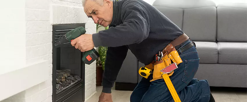 New Indoor Fireplace Installation in Hoffman Estates, Illinois