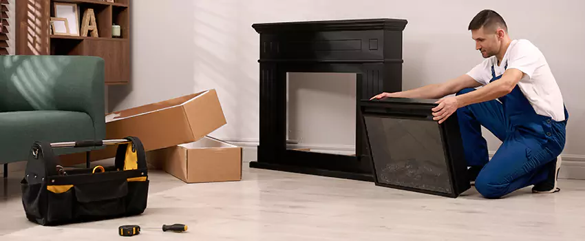 Old Rusted Metal Fireplace Repair And Replacement in Hoffman Estates, IL