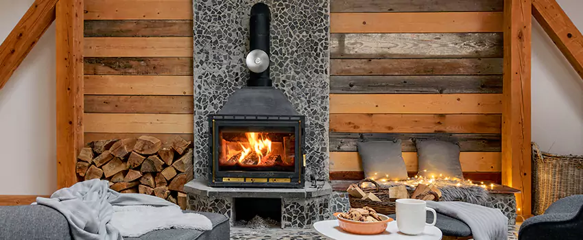 Thelin Hearth Products Direct Vent Gas Stove Fireplace Inspection in Hoffman Estates, Illinois